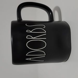 Rae Dunn ADORBS Black Mug